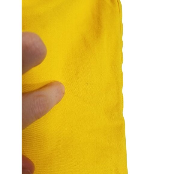 Monroe & Main Womens Yellow Cropped Pants Size 8‎ High Waisted - Picture 5 of 10